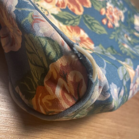 Diane Von Furstenberg floral makeup pouch travel bag w zipper - Picture 4 of 12